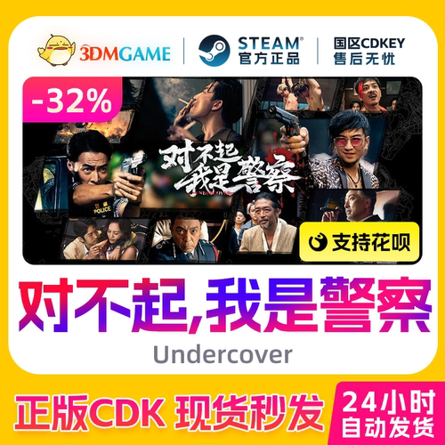 Steam正版激活码 对不起,我是警察 国区CDKEY 真入库 Undercover