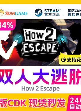 Steam正版激活码 双人大逃脱 How 2 Escape 国区CDKEY 真入库