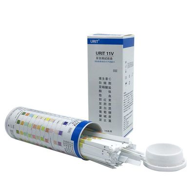 优利特尿试纸目测尿11项尿常规检测试条尿蛋白尿酮隐血白细胞试片