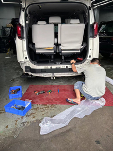 30.40系丰田埃尔法后防撞钢梁 威尔法后防撞梁改装耐磨防撞杠改装