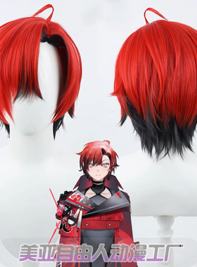 【自由人】holostars English驾驶员蜡笔cos假发Machina X Flayon