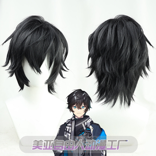 【自由人】彩虹社虚拟vtuber艾西亚克朗cos假发NIJISANJI层次反翘