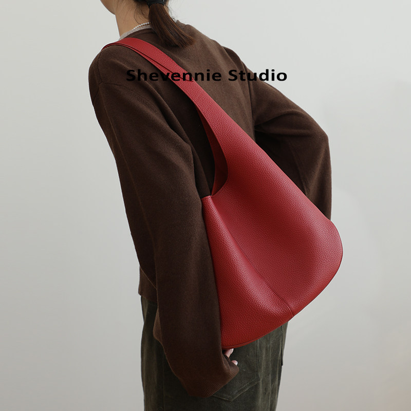 shevennie头层牛皮单肩包水慵懒休闲桶包托特包高级感大包包女包,箱包皮具/热销女包/男包,水桶包,淘宝优惠券,粉丝福利购,淘宝优惠卷
