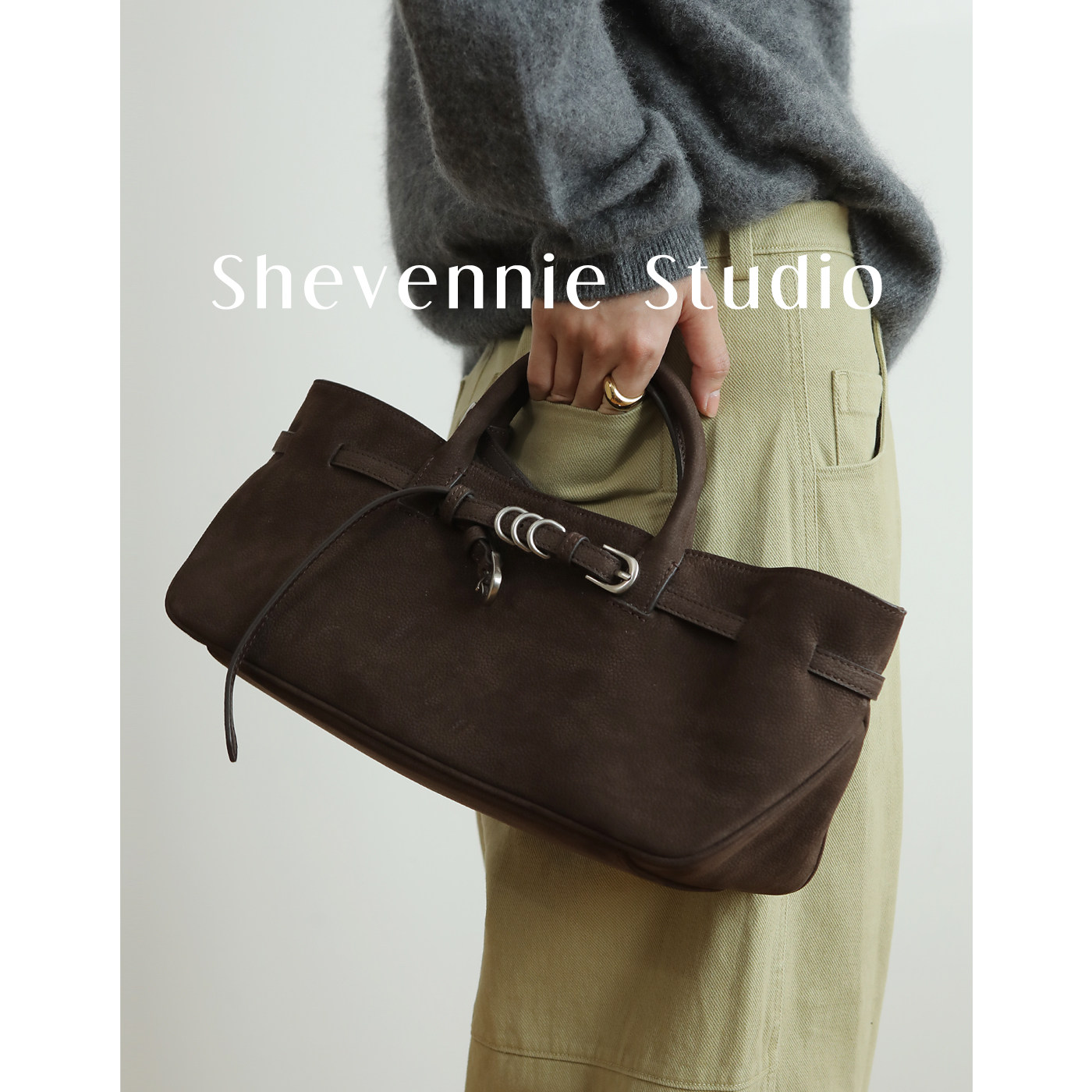 美式复古风头层牛皮2025年机车包