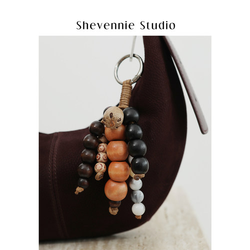 Shevennie韩系小众设计天然菩提子挂件包包挂饰钥匙扣配饰