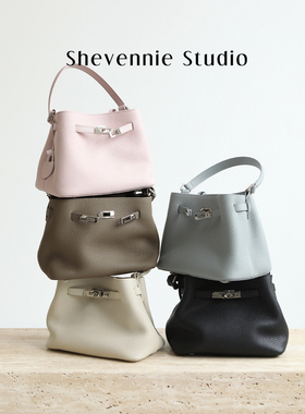 Shevennie2026 泡芙 高级感小号头层TOGO牛皮手提托特凯莉水桶包