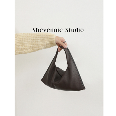 小众设计小号羊皮手提斜垮云朵包