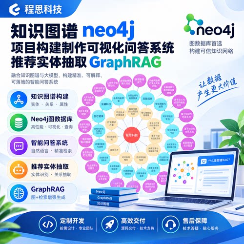 neo4j知识图谱制作构建可视化GraphRAG推荐问答系统数据实体抽取