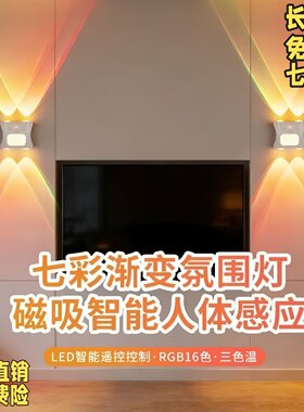 七彩渐变氛围充电智能遥控RGB