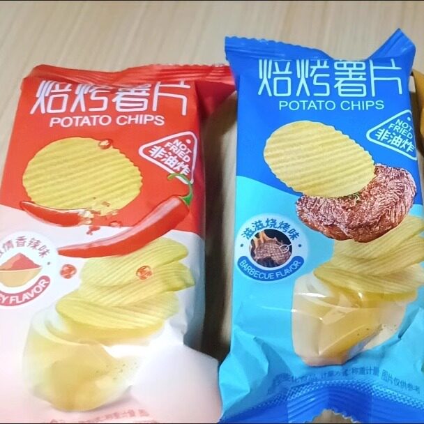 非油炸焙烤薯片4包6多口味