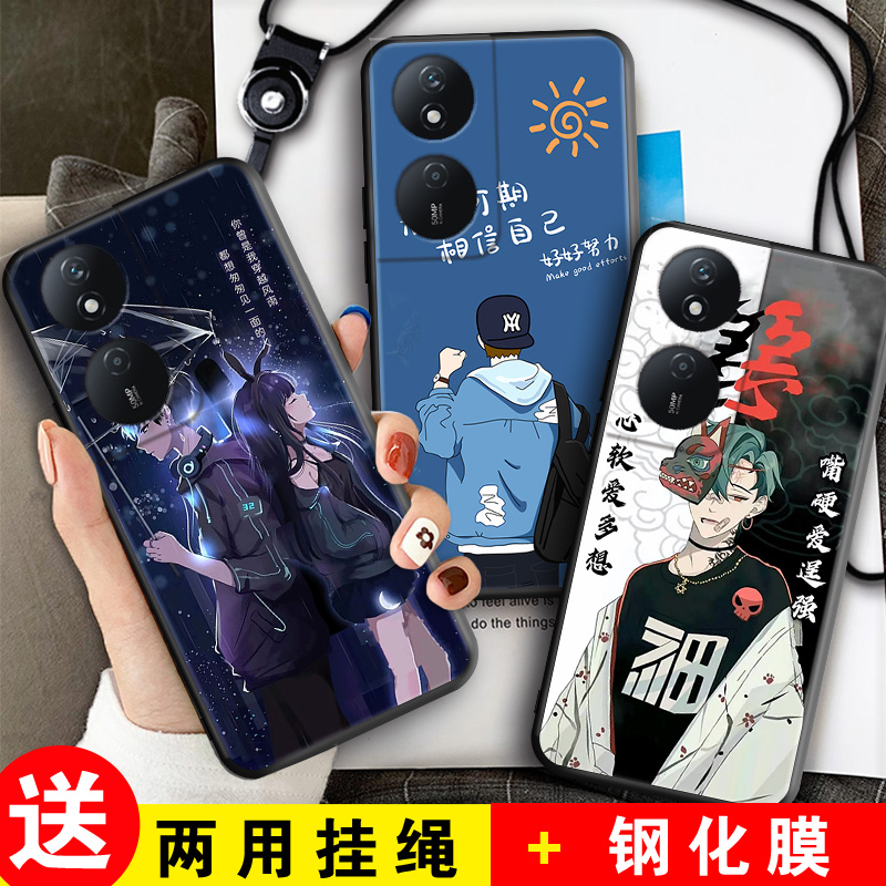 荣耀CLK一AN00手机壳honor适用华为CLKAN00新款CLKANOO保护ANOO套畅玩50Plus玩畅5OPlus全包Pius防摔外壳男女