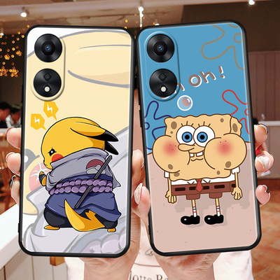 皮卡丘适用oppoA58x5G手机壳磨砂外壳防摔A58xoppo软硅胶PHJ110男女保护套oppoA58x手机套轻薄PHJ110简约