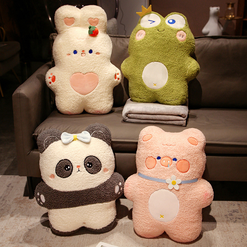卡通抱枕毯二合一办公室午睡