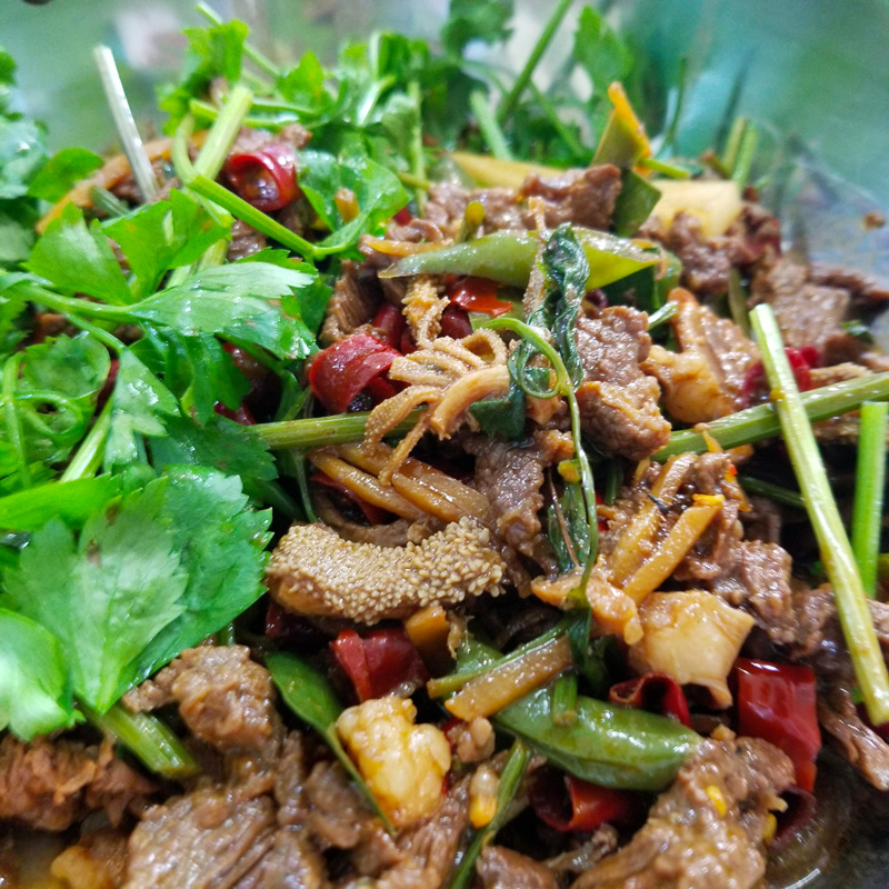 1斤包邮正宗黎平牛瘪干锅熟食牛肉火锅速食从江榕江农家特产小吃