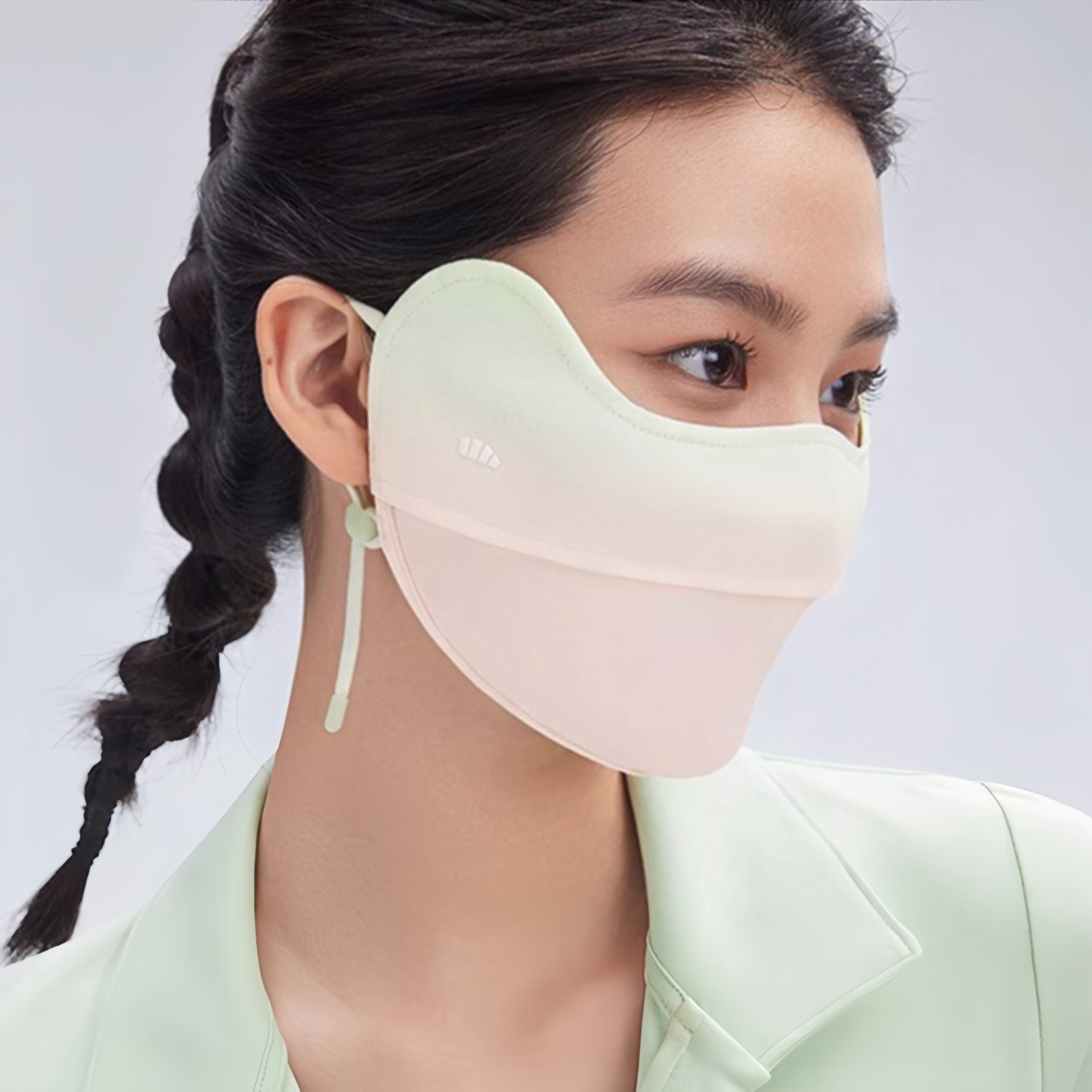 蕉下护眼角防晒口罩腮红面罩立体焦下渐变口罩女防紫外线冰丝脸罩