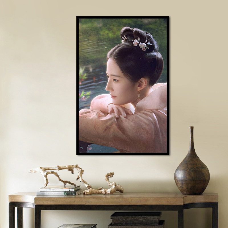 数字油画diy手绘填色明星人物神仙姐姐刘亦菲填色休闲娱乐减压