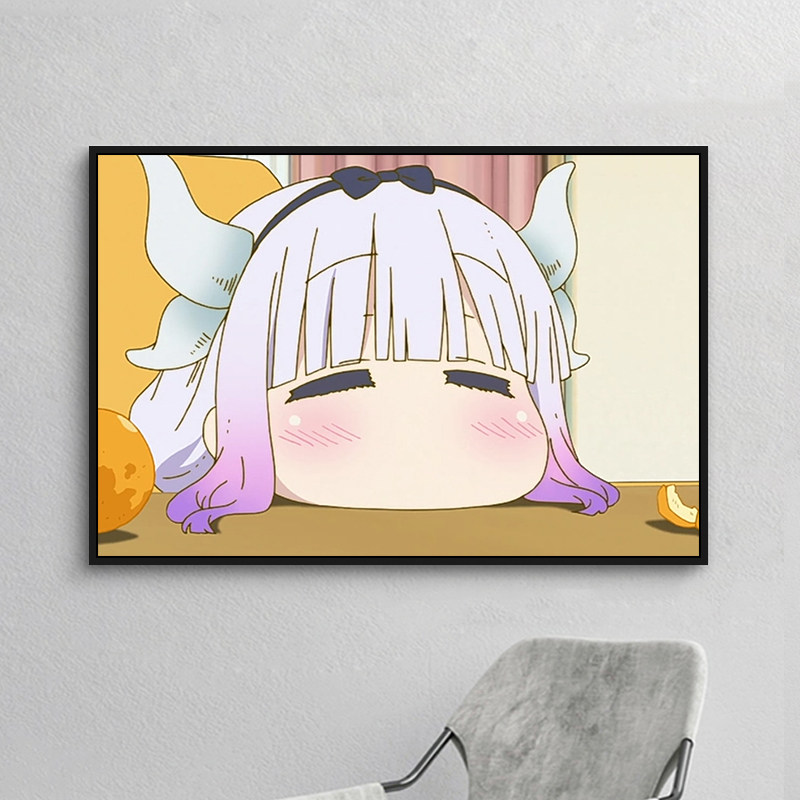 小林家的龙女仆动漫人物diy数字油画自己手绘创意填色画 康娜托尔