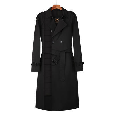 URSMART英伦长款秋冬风衣羽绒服