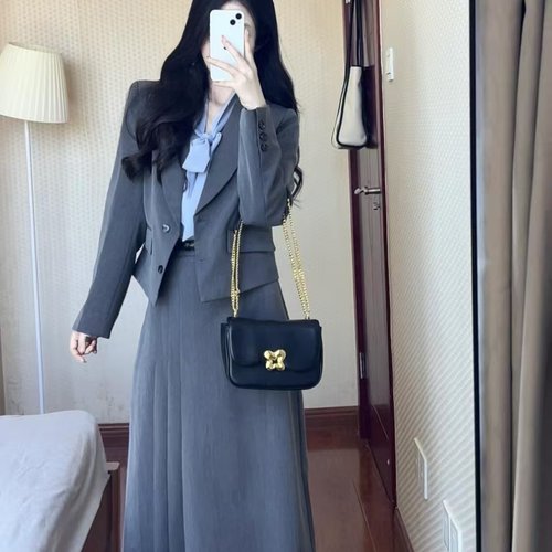 职业正装教资面公考试西装套装裙