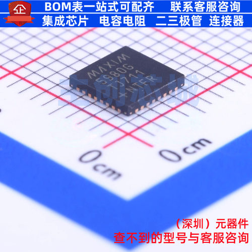 以太网供电(PoE)控制器 MAX5980GTJ+T TQFN-32 MAXIM(美信) 原装