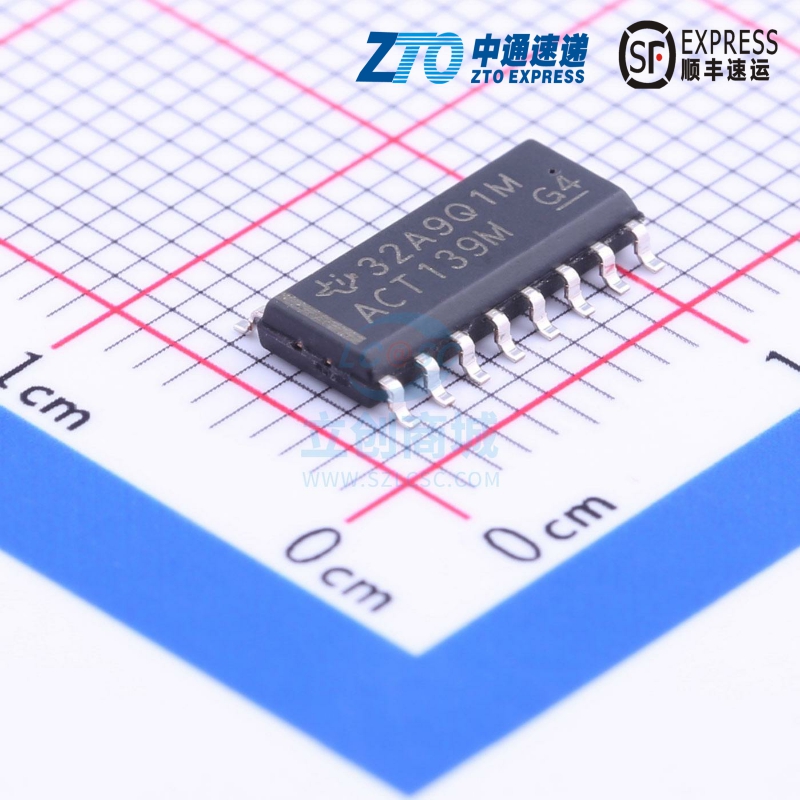 信号开关/编解码器/多路复用器 CD74ACT139M96 SOIC-16_150mil TI