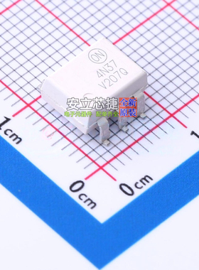 晶体管输出光耦 4N37SR2VM SMD-6P onsemi(安森美) 电子元件配单