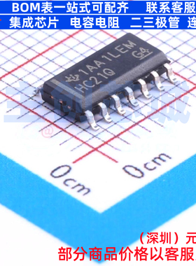 逻辑门 SN74HC21QDRQ1 SOIC-14 TI/德州 电子元器件配单全新原装