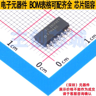精密运放 TLC27M4ACDR SOIC-14 TI/德州 电子元器件配单全新原装
