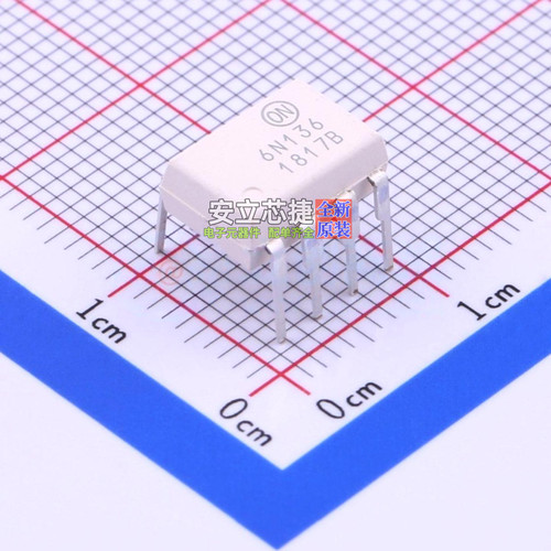 逻辑输出光耦 6N136M DIP-8 onsemi(安森美) 电子元器件全新原装