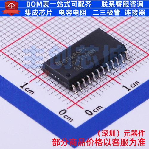 信号开关/编解码器/多路复用器 CD4514BM96 SOIC-24 TI/德州