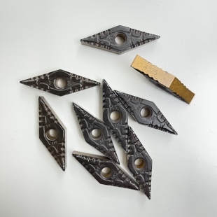 二手山特维特双面菱形数控外圆刀片VNMG1604084 PF 4325加工钢件