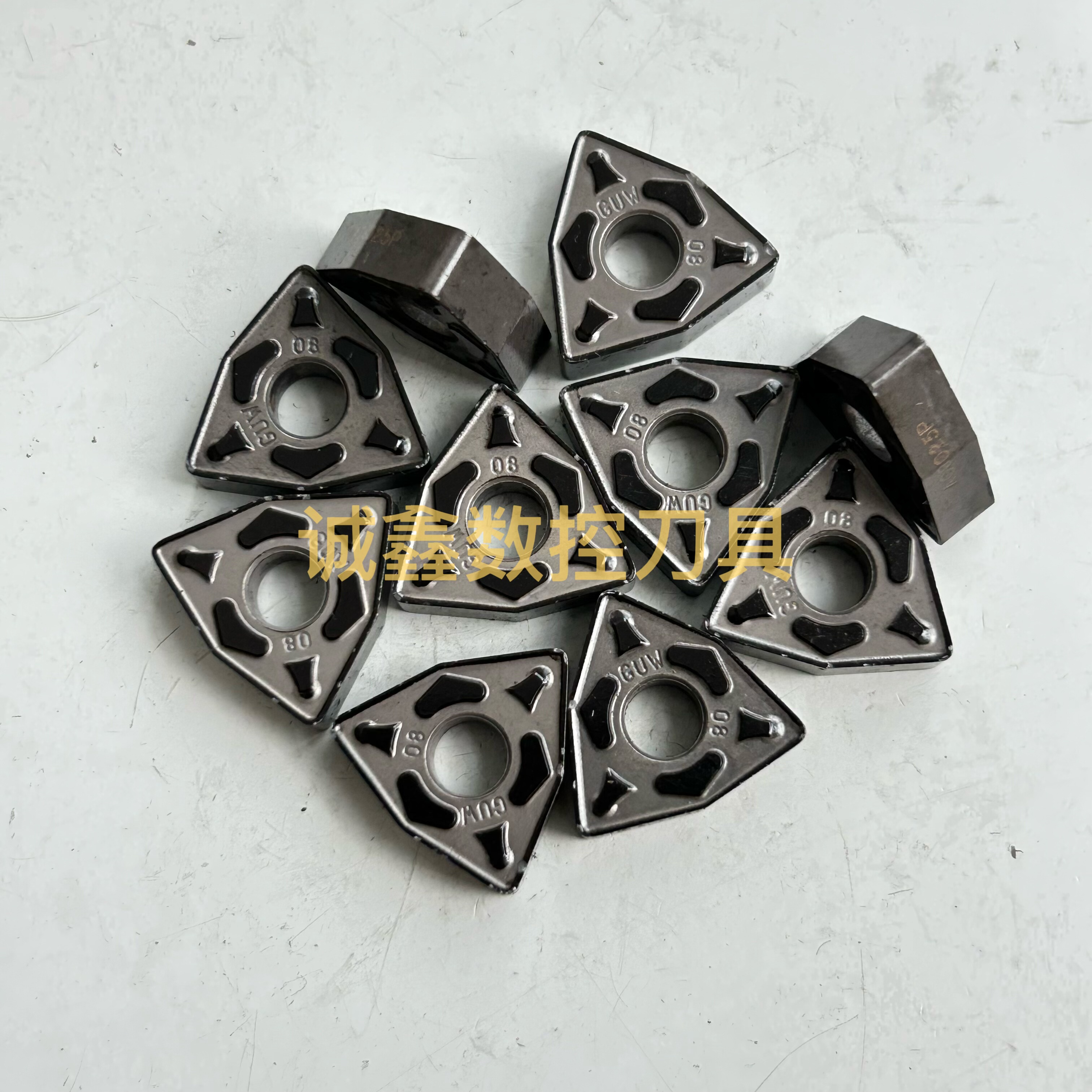 二手进口住友多边形数控刀片WNMG080408GU-AC8025P桃形不锈钢钢件