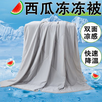 西瓜宿舍冰被学生床冰丝夏被空调被双人夏被儿童空调被冰丝冻冻被