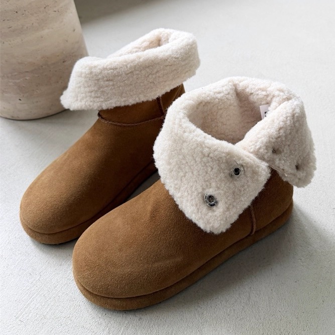 EOS勃肯鞋加绒雪地靴韩版保暖