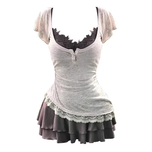 【可可拿铁】两件纯欲蕾丝连衣裙