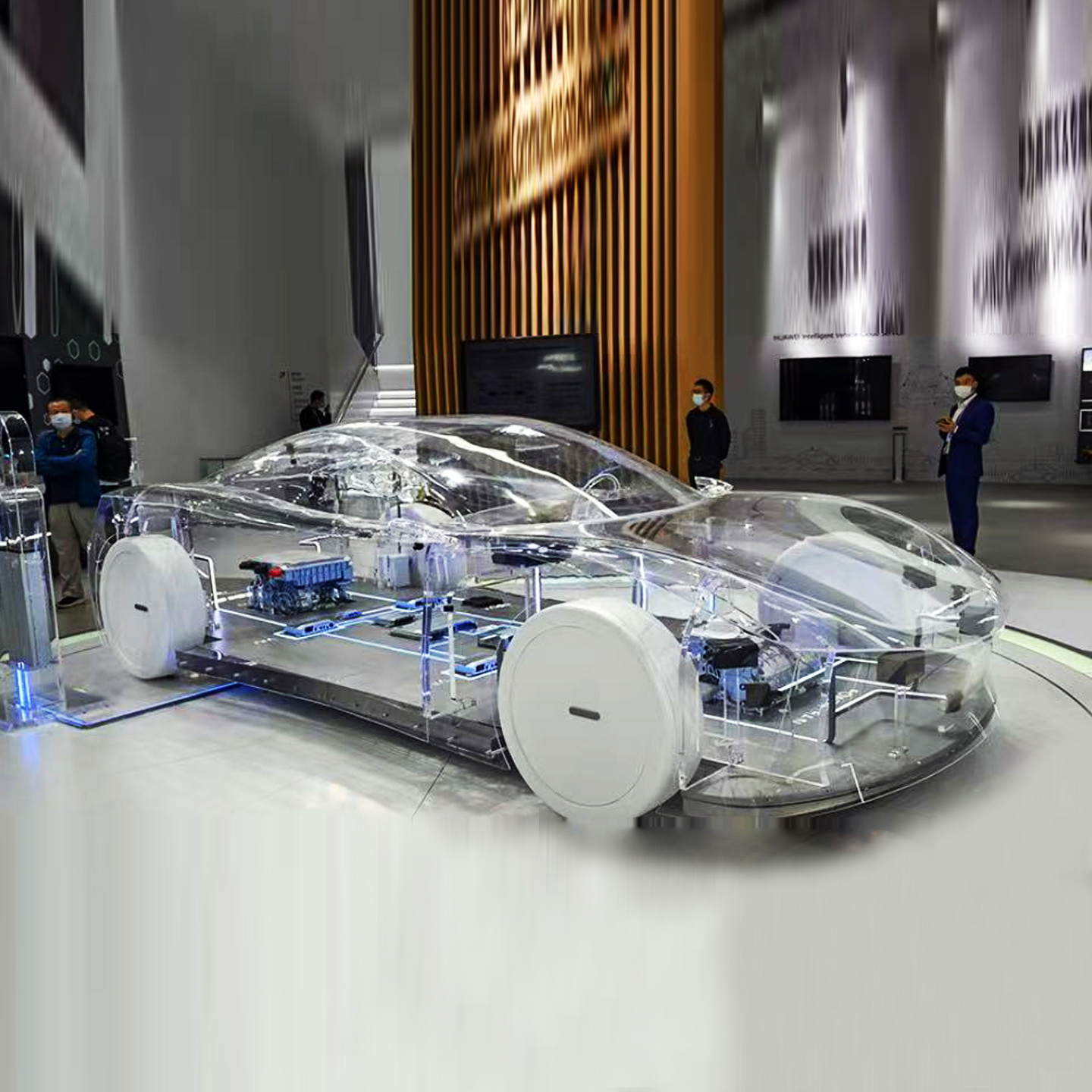 透明亚克力新能源汽车透明模型