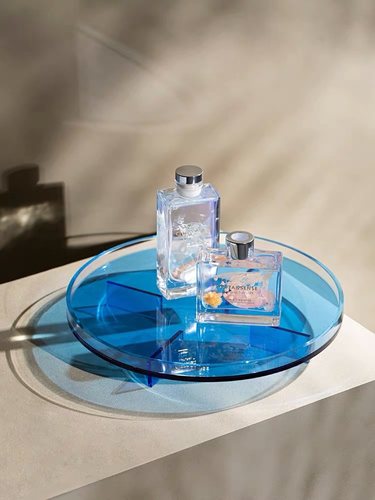 亚克力托盘收纳摆件圆托盘
