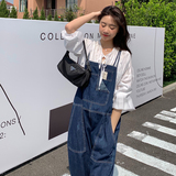 大货618主推笑脸贴标牛仔背带裤262A-S778-P95-K148，女装连体裤，Yologo