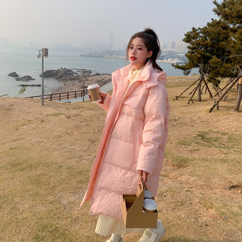 大货已出90白鸭绒特殊工艺面料长款羽绒服262A-W816-P330-K498,女装羽绒服,Yologo