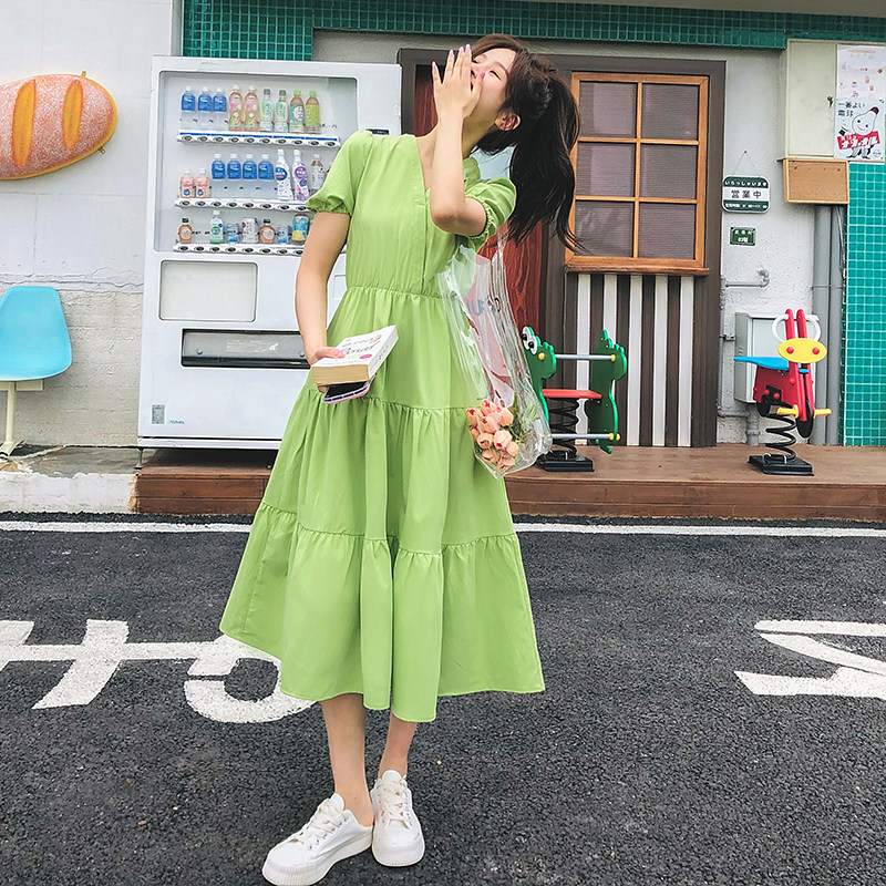 新款现货含买家秀263-S022-P105-K158，女装连衣裙，Yologo