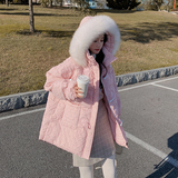 【大货】羊角扣大毛领服262A-W115-P185-K268，女装棉衣/棉服，Yologo