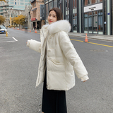 【大货已出】新增色羊角扣大毛领棉服262A-W225-P175-K258，女装棉衣/棉服，Yologo