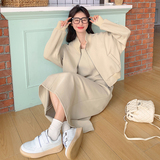 时尚休闲减龄卫衣套装裙女秋季2025新款俏皮减龄洋气炸街两件套，女装运动套装，Yologo