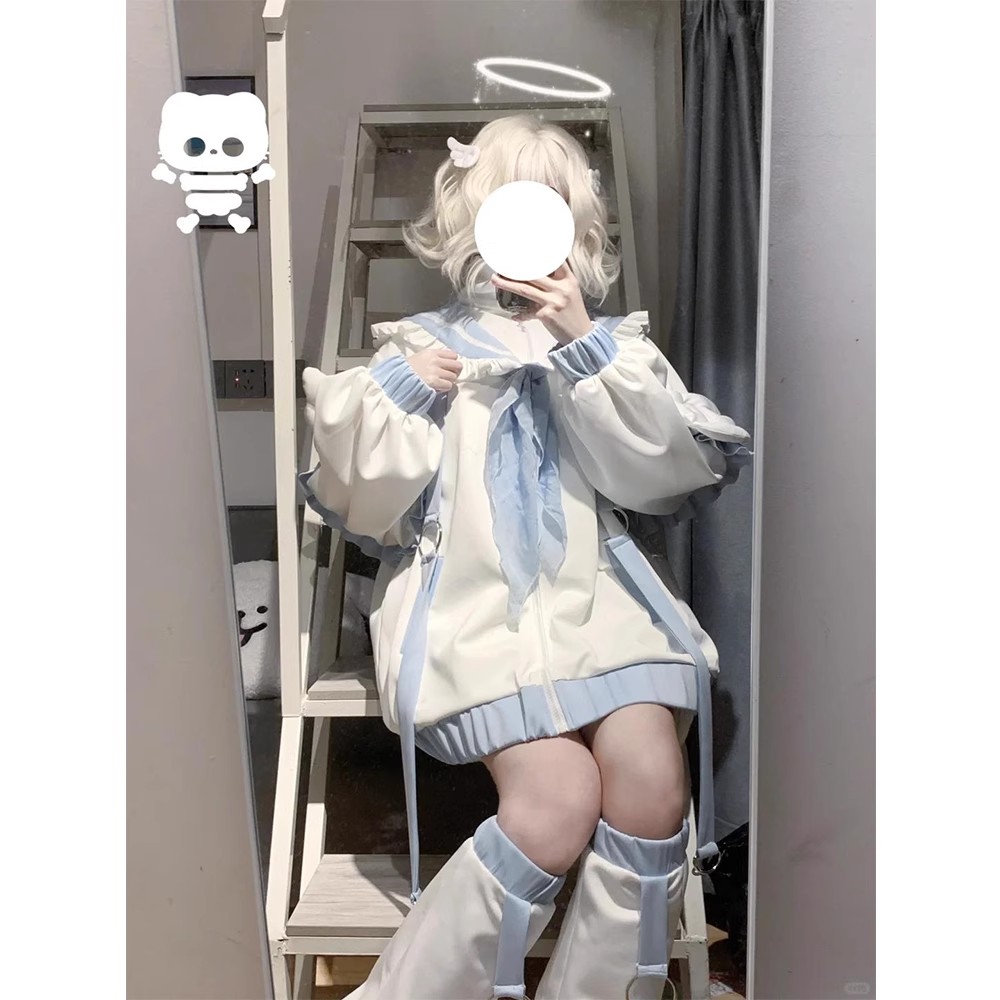 运动服海军领外套亚文化翅膀洛丽塔lolita可爱二次元穿搭日系