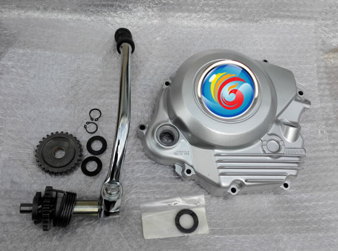 适用建设雅马哈天俊YB125SP改脚启动起动杆离合器边盖JYM125-3F