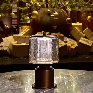 台灯轻奢玻璃台灯设计师款卧室客厅书房艺术台灯酒店大堂装饰灯