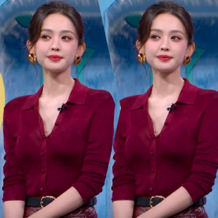 你好星期六古力娜扎同款衣服针织衫开衫上衣女装早春新款修身气质