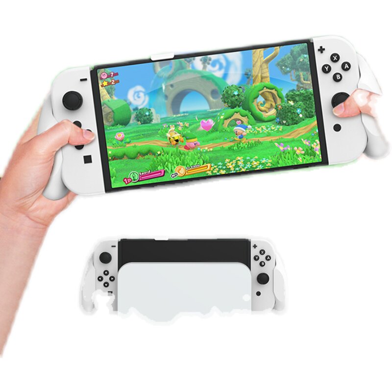 JYSS NEW SWITCH OLED HOST 2-IN-1 PLUGGABLE BASE GRIP BLACK AND WHITE OPTIONAL