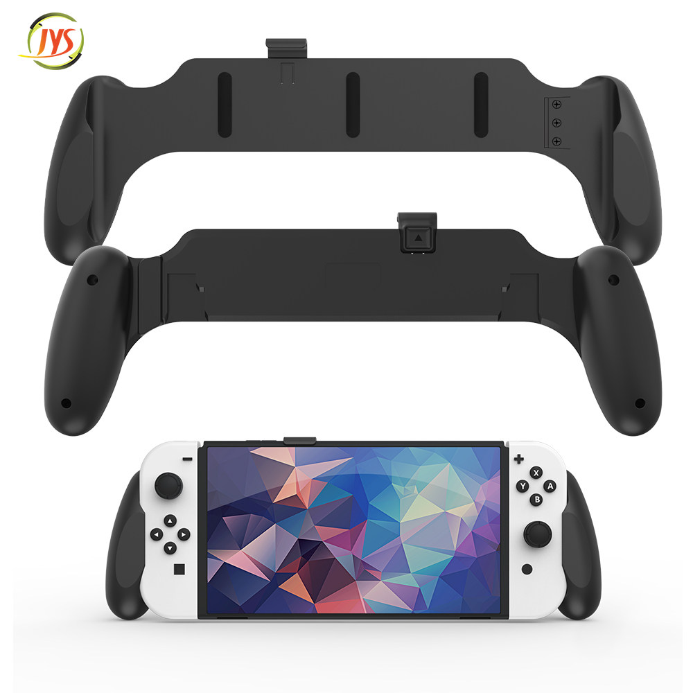 JYSS NEW SWITCH OLED HOST 2-IN-1 PLUGGABLE BASE GRIP BLACK AND WHITE OPTIONAL