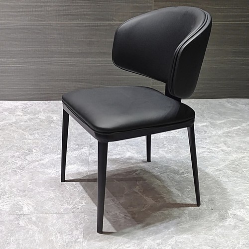 佛山意式真皮免安装餐桌椅软包靠背家用轻奢高级感凳子2025年新款